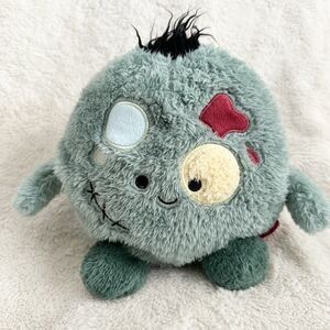 Russ Bum Bumz Zaine Zombie Green Plush Beanbag Toy 2024 SpookyBumz Halloween